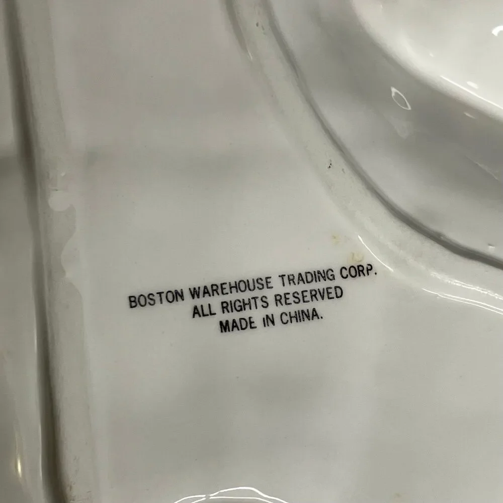 Boston Warehouse Trading Italian Chef Golfer Chip And Dip Tray Plate 16”x11”
